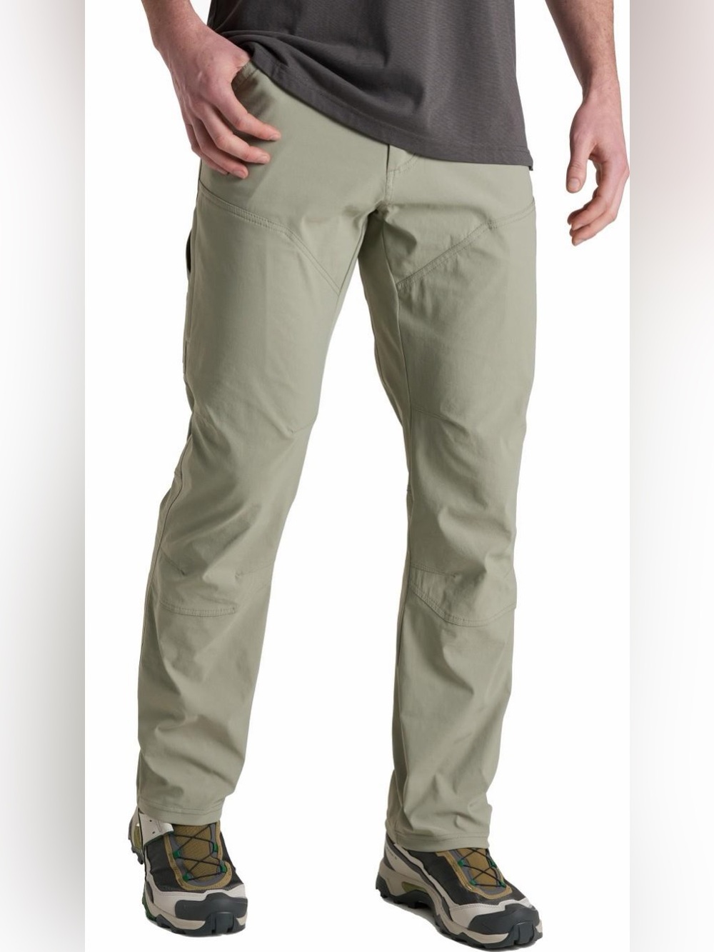KÜHL Deceptr™ Tapered Performance Pants 42x30 – Khaki Stretch UPF 50+ Travel